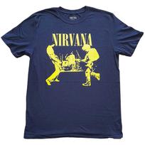 New Nirvana T-Shirt: Stage OFFICIAL navy blue S