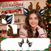 Christmas Removable Deer Headband for Stage Performance Costume One Size juoda