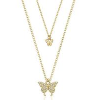 Female Minimalist Double-layer Butterfly Necklace auksas