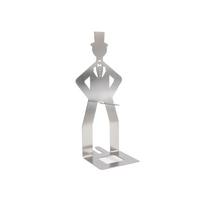 Stainless Human Shape Sausage Holder for BBQ Grill,  Dog Roasting Rack for Outdoor Cooking One Size