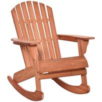 Adirondack Garden Chair Rocking Chair Rocking Armchair Garden Armchair Garden Furniture Balcony Chair Natural 77 x 94 x 97 cm 77 x 94 x 97 cm natūrali