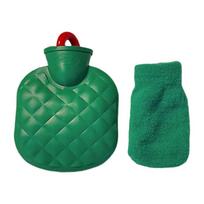 Anti-scalding Hot Water Bottle Portable Water-filling Bottle Foot Warmer Hand Warmer  Warm Belly Green S