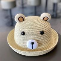 Baby Hat Summer Cute Straw Hat Baby Sunscreen And Sunshade Fisherman'S Cool Hat Children'S Hat Travel Summer one size white