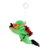 Aquarium Desktop Small Fish Tank Decoration Ornament Diver Floating Creative PVC Doll One Size žalia