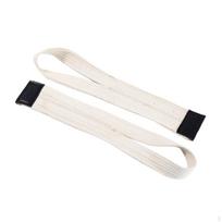 1 paar Weightlifting Straps Belt Fitness Accessories Grips Premium for Bodybuilding Unisex balta