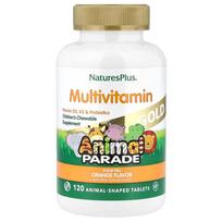 Nature's Plus Animal Parade Gold Children's Multivitamin, Orange Sugar-Free Animal-Shaped Tablets, 120 Tablets 120 pcs - 1 ea