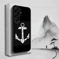 Christian Faith Jesus Case For Samsung S22,S25,S20,S10,Plus,Ultra,S24,S23,FE,S21,S9,Lite,Soft Silicone Black SamsungS20