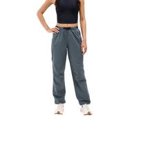 HOKA ONE ONE Solid Color Waterproof Elastic Knitted Sports Pants Women bottoms 1156193-FDDN XS