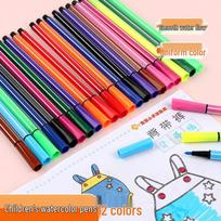 12 spalvų minkšto galiuko vandens pagrindo piešimo rašikliai vaikams – Kūdikio spalvoti pieštukai piešimui, sandėlyje 6 Pack Markers - Random Colors red