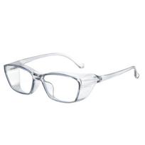 Anti-Fog Safety Goggles Anti-Dust UV400 Protection Blue Light Blocking Glasses Transparent Frame Anti-Pollen pilka