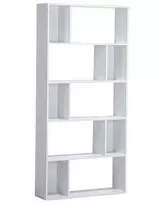 Knygų lentyna 5 lentynų ORILLA 174 cm balta