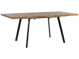 Išskleidžiamas valgomojo stalas HARLOW tamsiai rudas 140/180 cm 90 cm