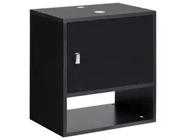 Pakabinama vonios spintelė po praustuvu LIMERIA 45 cm juoda
