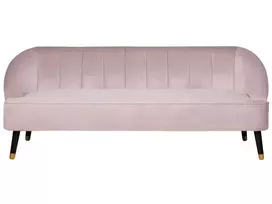 Trivietė sofa ALSVAG veliūrinė, rožinė