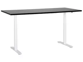 Elektriškai reguliuojamas stalas DESTINAS, juodas/baltas, 180 cm x 80 cm