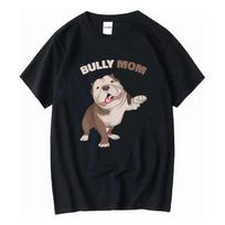 Bully Mom American Pitbull T-shirt With Cartoons Of XL