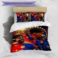 Lamine Yamal Printed 3PCS Bedding Set Soft Breathable Duvet Cover Pillowcases Set Washable Bedroom Decor Home Gift 135cm*200cm