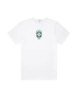 Brazil National Football Team Crest Cotton T-Shirt, Minimalist Soccer Apparel 3XL