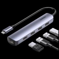 UGREEN Type-C to HDMI Ethernet USB Hub CN plug (adapter included)