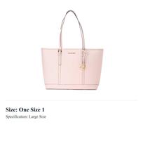MICHAEL KORS Jet Set Travel Leather Shoulder Bag Large Womens Soft Pink 35F0GTVT9L-POWDER-BLUSH One Size 1 rožinė
