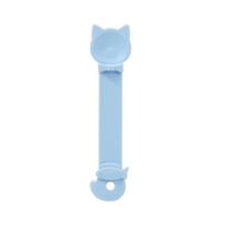 Dispenser Toy Bear-Shaped Slow Feeder Interactive Lick for Cats mėlyna