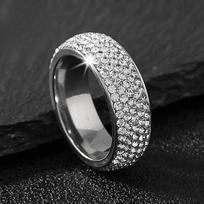 A 925 Sterling Silver Hip-hop Men's Ring Studded with Synthetic Zircon Stars Is A Perfect Gift for Men 7