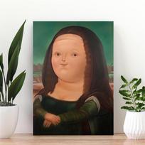 Cheeky Mona Lisa Remix Print Humorous Bathroom Wall Art Poster Canvas Painting Home Bedroom Bathroom Wall Decoration 21X30CMNo Framed
