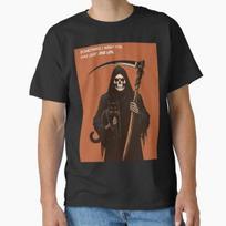 Grim Reaper Cat Just One Life Classic TShirt Made In UsaAus TShirt S2xl S