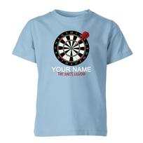 Personalised Darts T Shirt Any Name The Darts Legend Gift Kids Unisex Tee S
