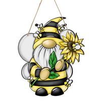 Suncatcher Waterproof Wooden Window Wall Hanging Ornament with Hook Bee Window Panel Hanging Sun Catcher for Window Gothic Decor