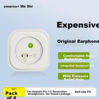 Smorss Earphone Tips And Covers for AirPods Pro/1/2 First And Second Generation Apple Bluetooth Earphones, Medium + Large Size