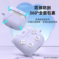 AirPods 4 Case for Apple Fourth Generation Earphones, Shockproof, Dustproof, Silicone,, Stain-Resistant, Wear-Resistant, Cute Cat Design, Light Purple