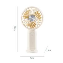 MEET SUN 3-Speed Silent Small Handheld Portable Electric Fan Desktop USB Charging Sports Pocket Mini Fan balta