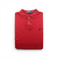 Seconde vie - Polo manches courtes Homme Rouge - Bon état M