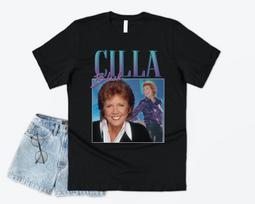 Cilla Black Homage T-shirt Tee Funny UK TV Presener Icon Legend 80s 90s Retro S