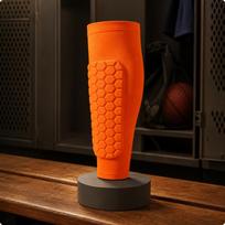 Shin Guard Sleeve Hexagonal Pattern Honeycomb Pullon Sports Protection for Football,