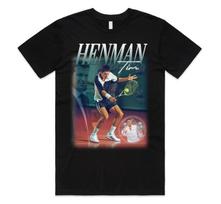 Tim Henman Homage T-shirt Top Retro UK Tennis Legend Gift Funny Mens Womens XL
