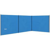 4 Pole Camping Windbreaks, Beach Wind Shield Shelter with Carry Bag and Steel Poles, 540cm x 150cm, Blue 540 x 1 x 150 cm mėlyna