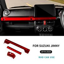 Interior Moulding Trim for Suzuki Jimny JB74 JB64 JC74 2018-2025 Co-Pilot Grab Handle Center Console Dash Panel Cover RHD red raudona