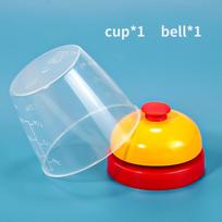 Answering Bell Game Set Family Gathering Interactive Board Game Press the Bell to Win Birthday Party Christmas white