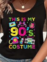 Retro 90s Cassette Roller Skate Phone Boombox  T-shirt S