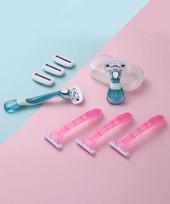 Dorco Shy Eve Creamy Women S Hair Removal Set  Long handle+Short Handle+total 5 pieceS+portable Shaver+caSe NONE