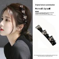 Double-Layer Braid Bun Maker Hair Clip with Camellia for Women