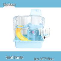 Double-Layer Portable Castle Hamster Cage Handbag for Syrian Hamsters