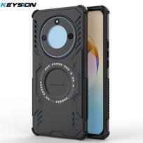 KEYSION Hollow Heat Dissipation Case for HONOR X9b 5G Magnetic Cooling Shockproof Phone Back Cover for Honor Magic 6 Lite 5G for Honor X9b 5G juoda