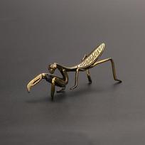Vintage Brass Mantis Flowerpot - Decorative Craft Accessory for Tea Pets And Collectors 1Pcs