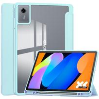 For Lenovo Idea Tab 11 Case with Pen Holder Acrylic Clear Smart Magnetic Cover for Coque Lenovo Idea Tab 11 Tb336fu Tb336zu Case Idea Tab 11 tb336fu dangaus mėlyna spalva