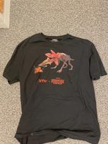 Stranger Things Demogorgon 100% Cotton T-shirt Mens Tees Top from HMV - Unisex (Size L) L