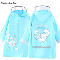 Kids' Mid-Length Windbreaker Waterproof Raincoat