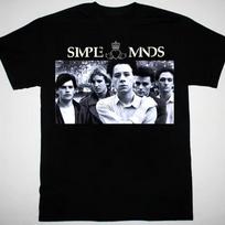 NEW Simple Minds BLACK 100% Cotton T-shirt Mens Tees Top Unisex Tee All sizes S to 5Xl 2F190 S
